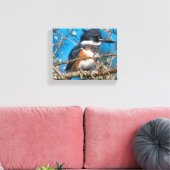 Kingfisher Wild Bird Canvas Print Leinwanddruck (Insitu (Wohnzimmer))