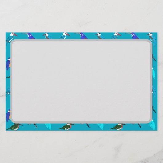 Kingfishers briefpapier (Vorderseite)