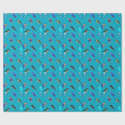 Kingfishers Geschenkpapier (Flach)