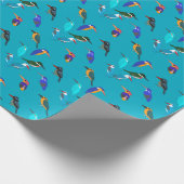 Kingfishers Geschenkpapier (Ecke)