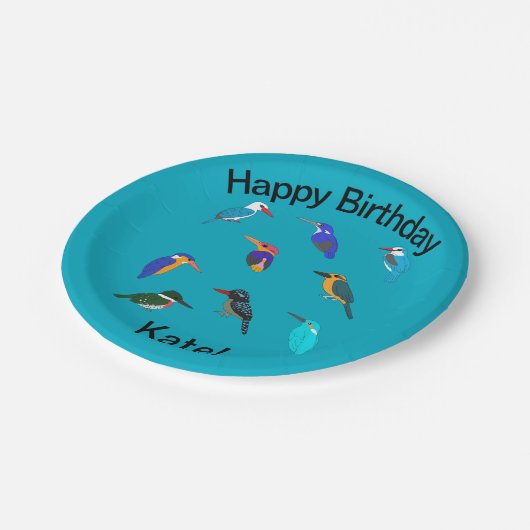 Kingfishers pappteller (Schrägansicht)