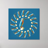 Kingfisker Circle Leinwanddruck (Vorderseite)