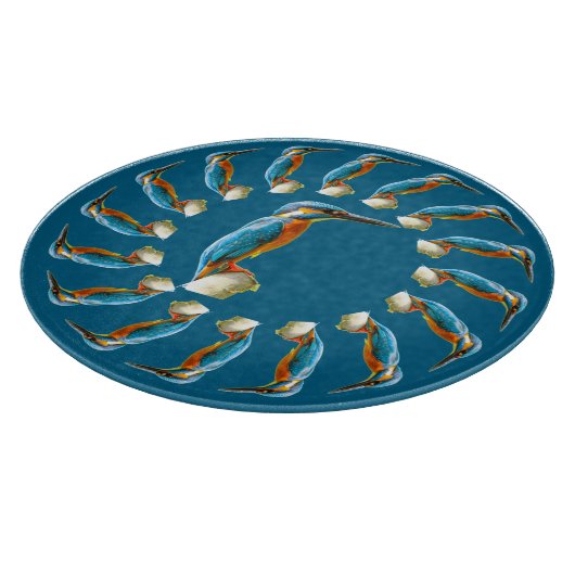 Kingfisker Circle Schneidebrett (Ecke)