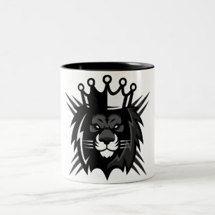 KingLand∞ Majestät des Löwen - 2-Farben-Becher Zweifarbige Tasse
