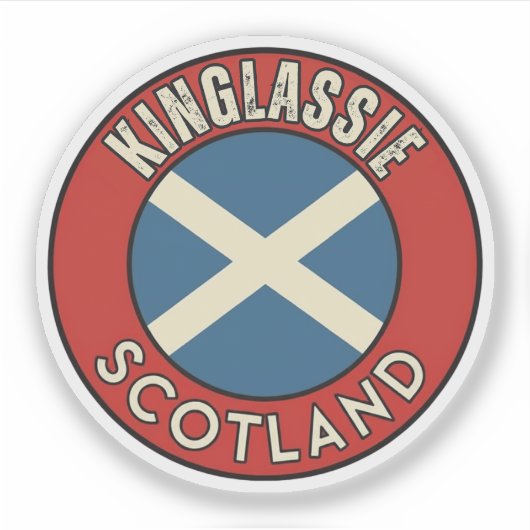 Kinglassie, Schottland Aufkleber (Vorderseite)