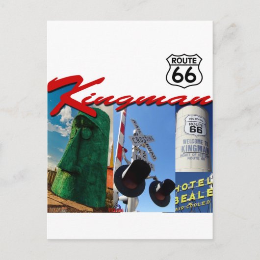 Kingman Arizona Route 66 Anpassen! Postkarte (Vorderseite)