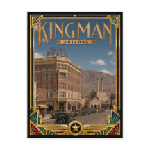 Kingman Arizona Vintage Art Deco Golden Age