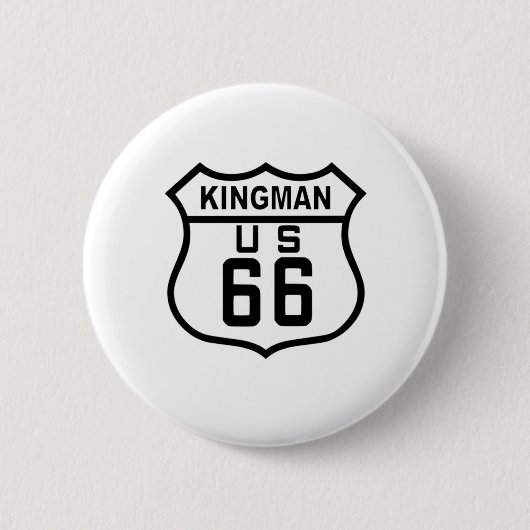 Kingman, Arizona-Weg 66 Button (Vorderseite)