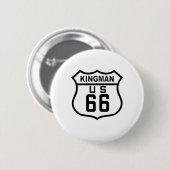 Kingman, Arizona-Weg 66 Button (Vorne & Hinten)