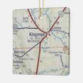 Kingman AZ Vintag Map Keramikornament (Links)
