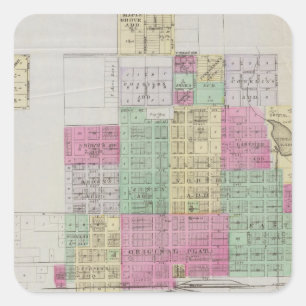 Kingman, Kingman Landkreis, Kansas Quadratischer Aufkleber