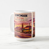 Kingman Route 66 Kaffeetasse Roadside-Geschenk (Vorderseite Links)