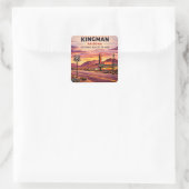 Kingman Route 66 Retro Roadside Aufkleber Geschenk (Tasche)