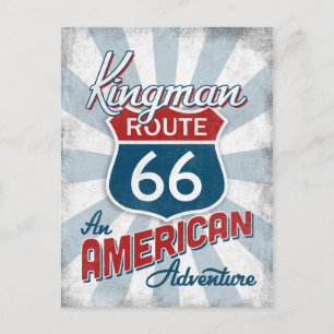 Kingman Route 66 Vintag America Arizona Postkarte