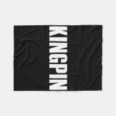 Kingpin Funny Bowling Fleecedecke (Vorderseite (Horizontal))