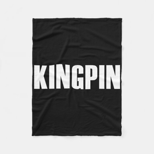 Kingpin Funny Bowling Fleecedecke (Vorderseite)