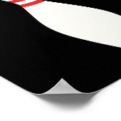 Kingpin T Shirt Bowling League Gift Poster (Ecke)