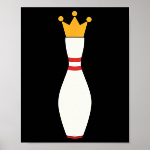 Kingpin T Shirt Bowling League Gift Poster