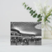 Kings Bahnhofsvorplatz Postkarte (Stehend Vorderseite)