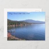 Kings Beach Lake Tahoe Ca Postcard Postkarte (Vorne/Hinten)