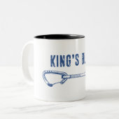 King's Bluff Tennessee Rock Climbing Quickdraw Zweifarbige Tasse (Vorderseite Links)