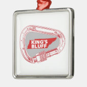 King's Bluff Tennessee Rock Klettern Carabiner Ornament Aus Metall (Links)