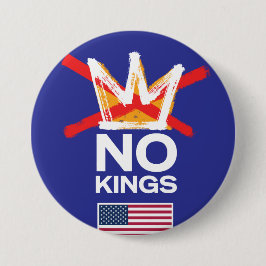 Kings Button mit amerikanischer Flagge