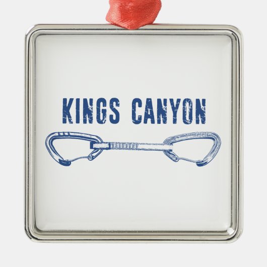 Kings Canyon Climbing Quickdraw Ornament Aus Metall (Vorne)