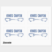 Kings Canyon Climbing Quickdraw Rechteckiger Aufkleber (Blatt)