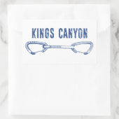 Kings Canyon Kletterquickdraw Rechteckiger Aufkleber (Tasche)