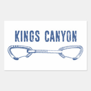 Kings Canyon Kletterquickdraw Rechteckiger Aufkleber