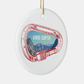 Kings Canyon Klettersteig Carabiner Keramik Ornament (Rechts)