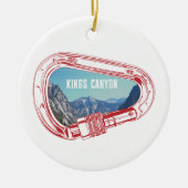 Kings Canyon Klettersteig Carabiner Keramik Ornament (Vorne)
