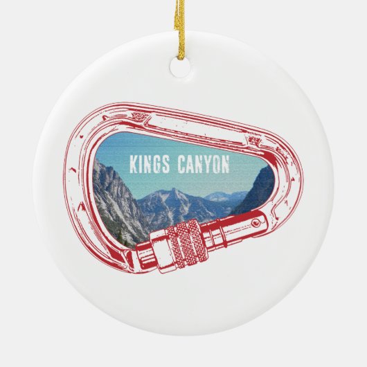 Kings Canyon Klettersteig Carabiner Keramik Ornament (Hinten)