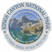 Kings Canyon National Park Aufkleber (Vorderseite)