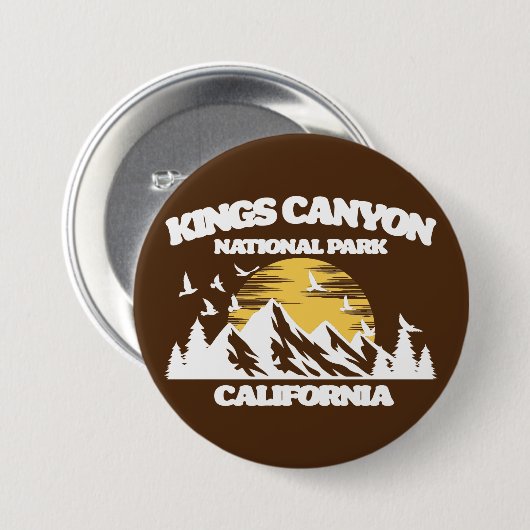 Kings Canyon National Park Button (Vorne & Hinten)