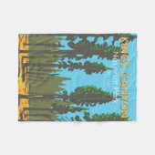 Kings Canyon National Park General Grant Vintag Fleecedecke (Vorderseite (Horizontal))