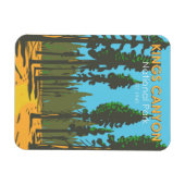 Kings Canyon National Park General Grant Vintag Magnet (Horizontal)