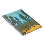 Kings Canyon National Park General Grant Vintag Notizblock (Rechte Seite)