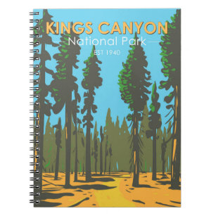 Kings Canyon National Park General Grant Vintag Notizblock
