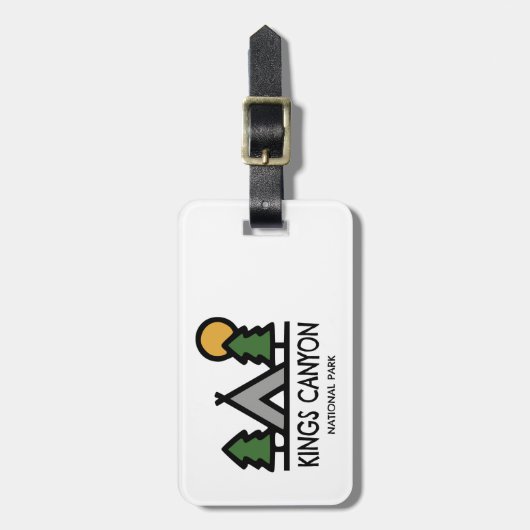 Kings Canyon National Park Gepäckanhänger (Vorderseite vertikal)