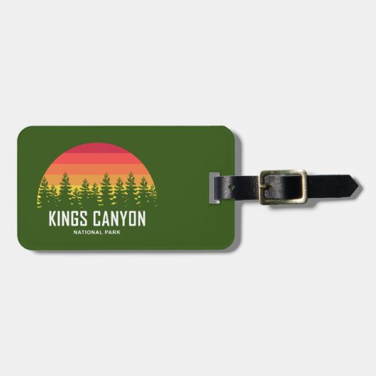 Kings Canyon National Park Gepäckanhänger (Vorderseite horizontal)