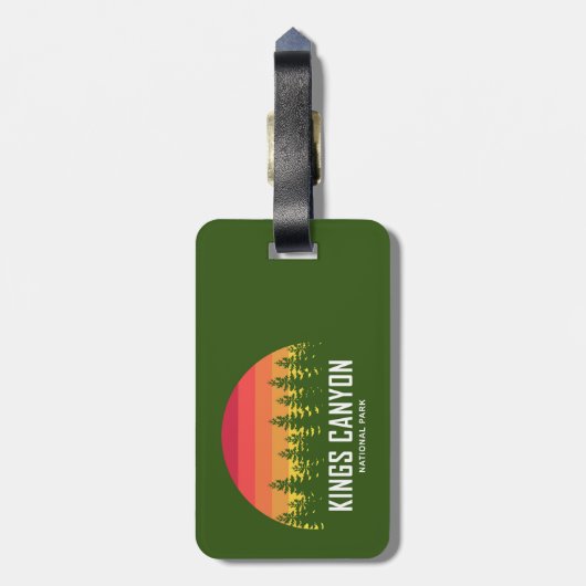 Kings Canyon National Park Gepäckanhänger (Rückseite vertikal)