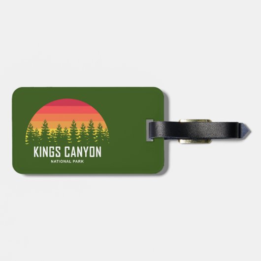 Kings Canyon National Park Gepäckanhänger (Rückseite horizontal)