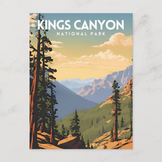 Kings Canyon National Park Postkarte (Vorderseite)
