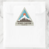 Kings Canyon National Park Quadratischer Aufkleber (Tasche)