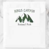 Kings Canyon National Park Rechteckiger Aufkleber (Tasche)