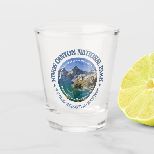 Kings Canyon National Park Schnapsglas (Vorderseite)
