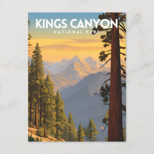 Kings Canyon National Park Travel Postkarte
