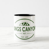 Kings Canyon National Park Zweifarbige Tasse (Mittel)